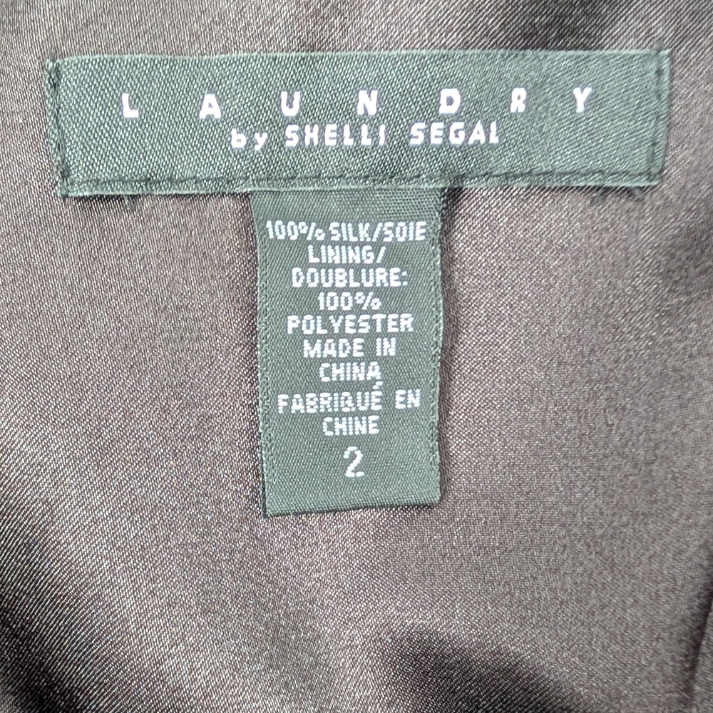 Laundry By Shelli Segal Y2K Silk Halter Dress - Picture 7 of 7